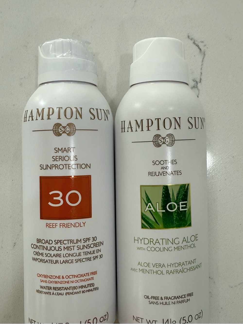 2 pack luxurious Hampton Sun SPF 30  Mist & Aloe Hydrating mist